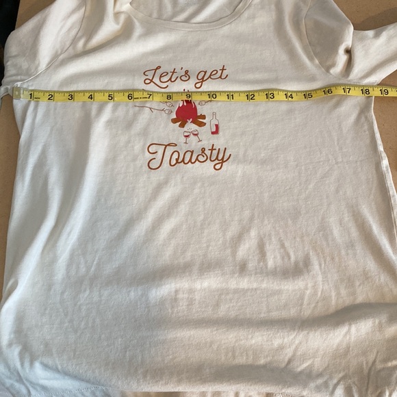 NWT J Crew Collectors “Let’s Get Toasty” Long Sleeve Tee. Medium - Picture 5 of 6